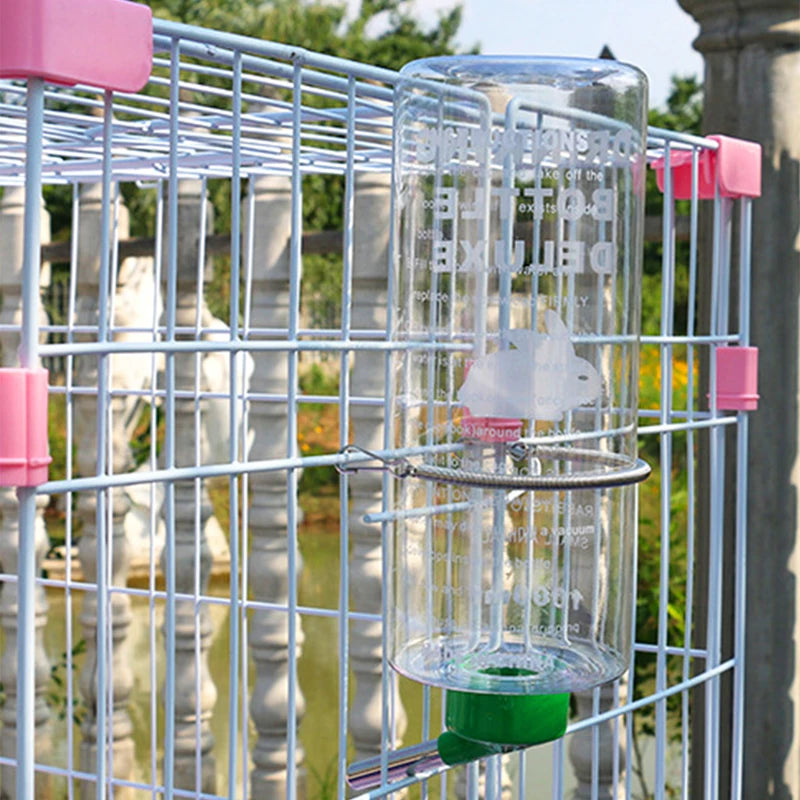 1 PC 1000Ml Random Color Small Animals Drinker Auto Drinking Hangable Water Bottle for Rabbit Guinea Pig Parrot Rabbit Feeder