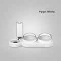 Pet Cat Bowl Automatic Feeder Dog Cat Food Bowl with Water Fountain Double Bowl Drinking Raised Stand