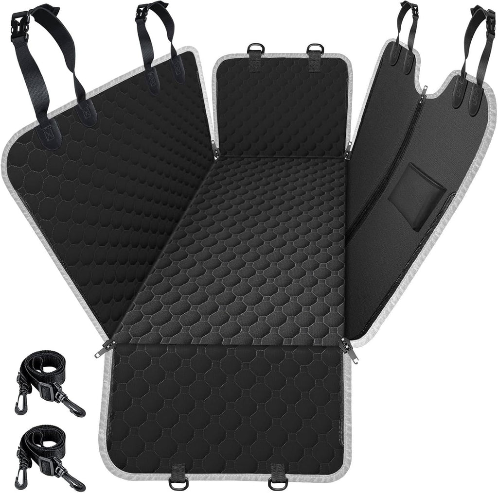 Dog Car Seat Cover for Back Seat, 2026 Upgraded 600D Heavy Duty Waterproof & Scratch-Resistant Dog Hammock for Car, Back Seat Pet Cover