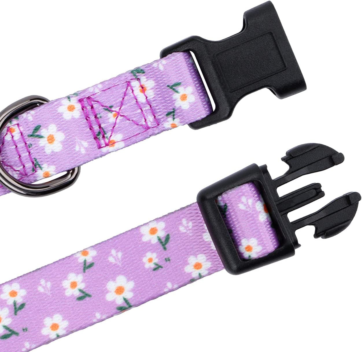Daisy Girl Dog Collars, Floarl Design for Small Dogs,