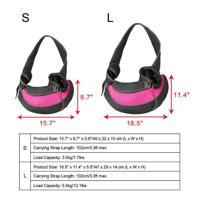 Pet Puppy Small Dog Cat Carrier Comfort Travel Tote Shoulder Bag Sling Backpack