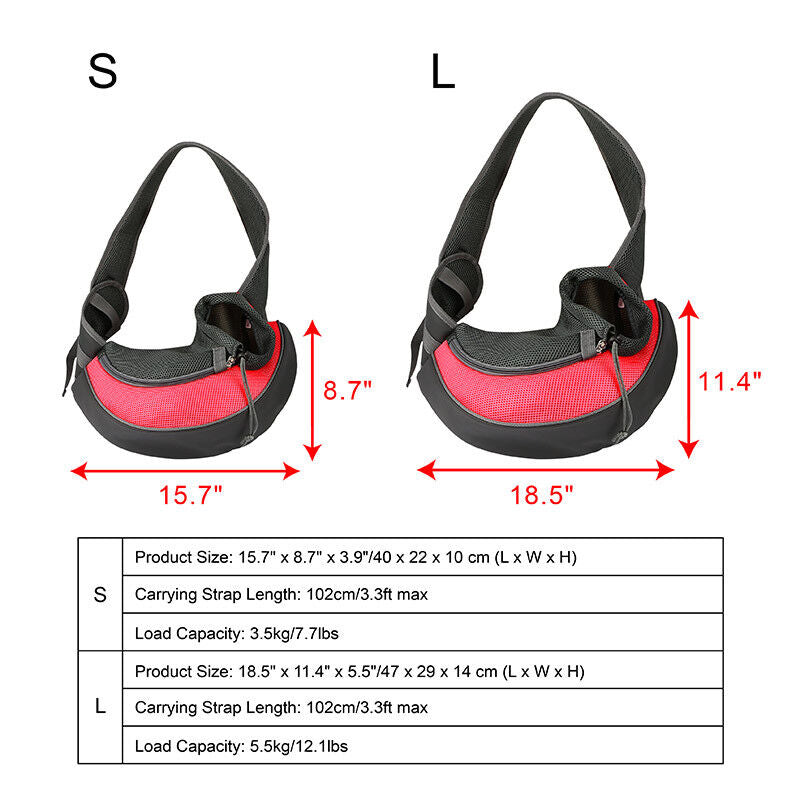 Pet Puppy Small Dog Cat Carrier Comfort Travel Tote Shoulder Bag Sling Backpack